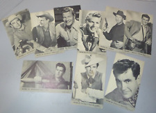 Lot of 9 1959 NU Card TV Western Exhibit Cards Including Peter Graves + picture