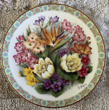 Flowers of Africa, Doug Hague, Bouquets of the World, Danbury Mint Plate, 1990 picture