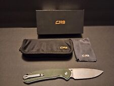 CJRB CUTLERY Pocket Knife Pyrite (J1925L) AR-RPM9 Steel Blade, Green Micarta picture
