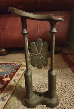 Antique Bronze Shoe Shine Stand Foot Rest picture