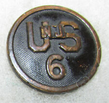 WW1  NJ (New Jersey) 6th Regt. Collar Disc w/good nut and post picture