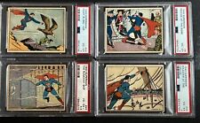 1940 SUPERMAN  By Gum Inc ALL FOUR CARDS (3) PSA 4 & (1) 4.5 - #8, 43, 44, 45 picture