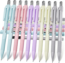 10 Pack 0.7 Mm Mechanical Pencil Bulk Set with Case, Cute Candy Pastel Art Draft picture