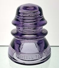 Beautiful Purple Whitall Tatum Insulator picture