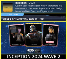 INCEPTION 2024 WAVE 2-EPIC+SR+RARE+UNC 123 CARD SET-TOPPS STAR WARS CARD TRADER picture