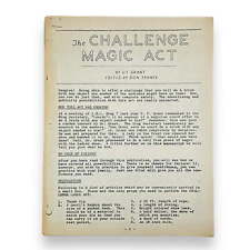 1965 Challenge Magic Act by U. F. Grant Do a Trick With Any Object Given to You picture