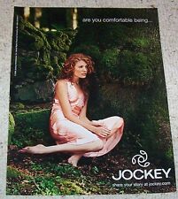 2005 print ad page - Jockey lingerie nightgown Sexy redhead Girl advertising picture