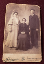 Turkish Family Andriomenos Photographer Early 1900s Antique Photo Constantinople picture