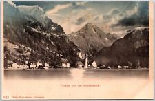 Fluelen Und Der Bristenstock Switzerland River Mountain Alps  Postcard picture