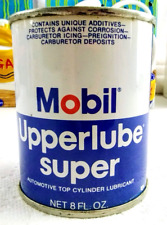 Vintage MOBIL Oil Super Upperlube 8 oz Metal Can Pegasus NOS Full  M-708-J picture