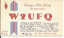QSL 1949  Orange New Jersey   radio card picture