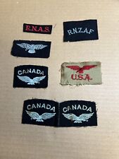 Vintage Assorted WW2 British RAF Patch Lot 7 Patches Total picture