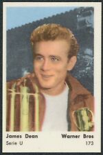1959 JAMES DEAN WARNER BROS. TV & MUSIC STARS DUTCH GUM CARD SERIE U #173 EX/MT picture
