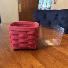 Longaberger 2010 Summer Brights Bright Pink Basket & Protector. picture