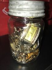 Vintage mason jar full of jewelry NEW&OLD REAL&COSTUME  C picture