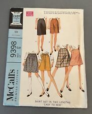 Vintage 1968 McCalls Sewing Pattern 9398 Skirt Set Two Lengths - Cut /Complete picture