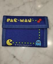Rare Vintage 1980 Pac-Man Video Arcade Game Blue Wallet AMAZING CONDITION  picture