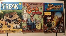 Zap #3, #8, Four-Comics Bundle Including Hup #4 Freak Brothers #5 R.Crumb picture