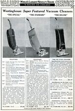 1938 Print Ad of Westinghouse Special, Standard & Deluxe Vacuum Cleaner picture