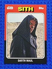 🌟 Star Wars Deadly Sith Lord/Warrior “DARTH MAUL” 2024 Topps TBT #41 +Extras picture