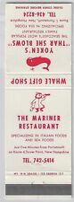 Yoken's Seafood Portsmouth Mariner Restaurant Dover Point NH FS Empty Matchcover picture