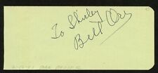 William T. Bill Orr d2002 signed 2x5 autograph on 2-16-48 at Pan Pacific Theater picture