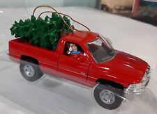 Vtg Maisto Diecast Dodge Ram PU Truck with driver people & Christmas tree #61601 picture