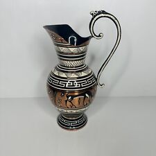 Decorative Greek Copper Pitcher Hand Painted picture