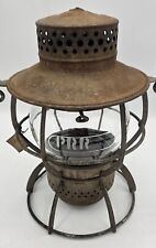 Antique Vintage Dressel PENNSYLVANIA RAILROAD RR Lantern with Etched PRR Globe picture