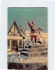 Postcard Santa Claus Statue Santa Claus Land Indiana USA picture