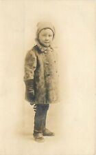 RPPC Postcard C-1910 Child fur coat gloves Hat 23-3519 picture