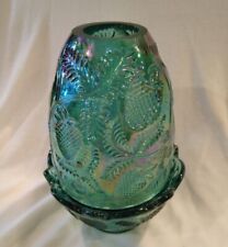 Extremely rare vintage Fenton carnival glass fairy lamp.  picture