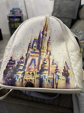 Disney Parks Excl. Loungefly Cinderella's Castle 50th Anniversary Backpack NEW picture