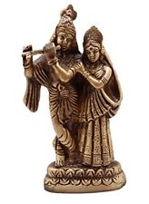 Brass Radha Krishna Pair Idol, Radha Krishna Statue, Standard, Pack of 1 picture