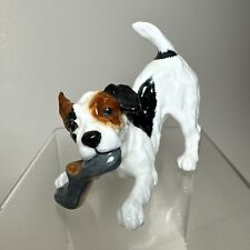 Vintage Royal Doulton Jack Russell porcelain dog figurine with shoe HN2654 picture