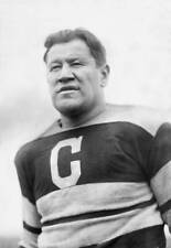 Low-angle view of athlete Jim Thorpe wearing a Canton Bulldogs - 1925 Old Photo picture
