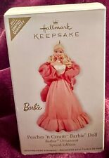 2011 Hallmark Keepsake Peaches 'n Cream Barbie Doll Ornament Special Edition New picture