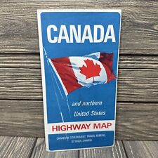 Vintage Canada and Norther United States Highway Map picture