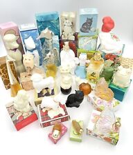 Lot  of 23 Boxed Avon Figural Perfume Bottles Cats Dogs Frogs and Animals picture