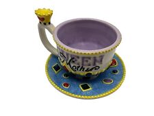 Mary Engelbreight Vtg Queen Mother Demitasa Cup and Saucer Set Collectible picture
