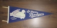 VINTAGE ~ LA DODGERS PENNANT ~ LOS ANGELES MLB BASEBALL ~ 29.5 x 11.5 picture