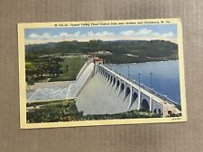 Postcard West Virginia WV Grafton Clarksburg Tygart Valley Flood Control Dam picture