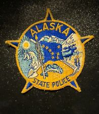 Vintage Alaska State Police Shoulder Patch AK 5” 1960's Issue ~ RARE picture
