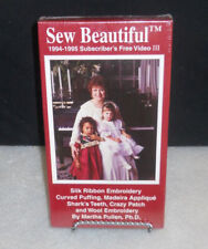 Sew Beautiful Martha Pullen Video VHS Silk Ribbon Embroidery Madeira Appliqué picture