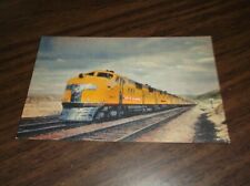 1940's UNION PACIFIC CITY OF LOS ANGELES PASSENGER STREAMLINER COMPANY POSTCARD  picture