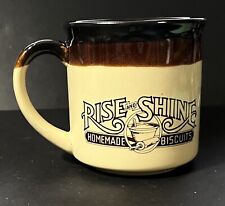 Hardees Coffee Mug Vintage 1986 Rise And Shine Homemade Biscuits  Authentic picture