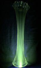 Antique 15” Manganese Glass Swung Vase picture