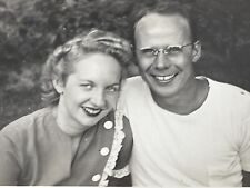 LC Photograph Cute Couple Handsome Man Pretty Beautiful Blond Woman 1944 picture