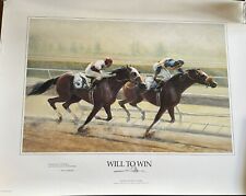 Keenland Will To Win Poster 1995 Collectors Gallery Horses Lexington Ky picture