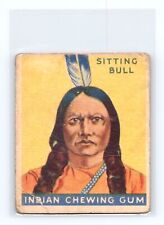 1933 Goudey Indian Gum #38 Sitting Bull Blue Panel Series of 48 Sioux Big Horn picture